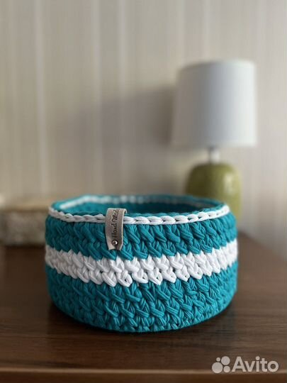 Вязаные корзинки