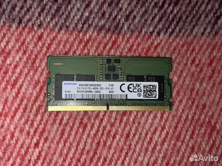 DDR5 Samsung 8GB sodim 4800Mhz