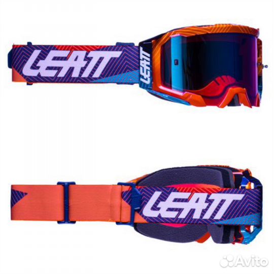 Маска кросс Leatt Velocity 5.5 с зеркальной линзой