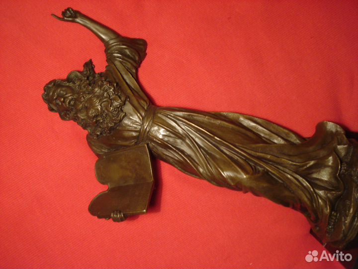 Пророк Моисей Статуэтка 1947г Бронза Доре Г. 36см