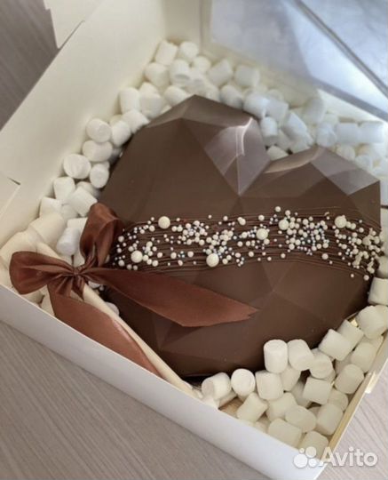 Шоколадное сердце 3d