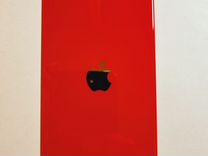 Заднее стекло на iPhone SE 2020 красное (red)