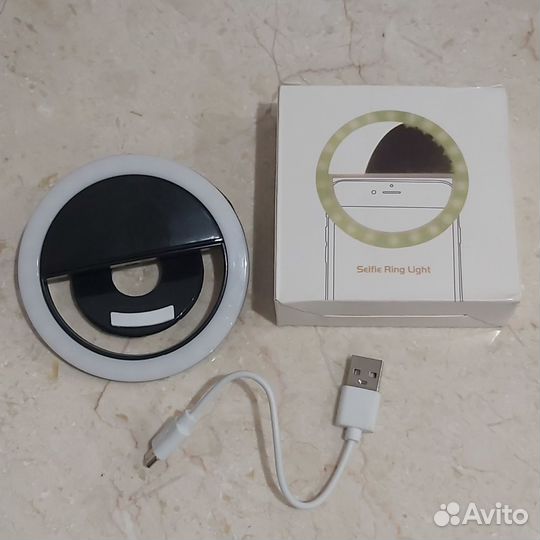Мини кольцо-лампа для селфи