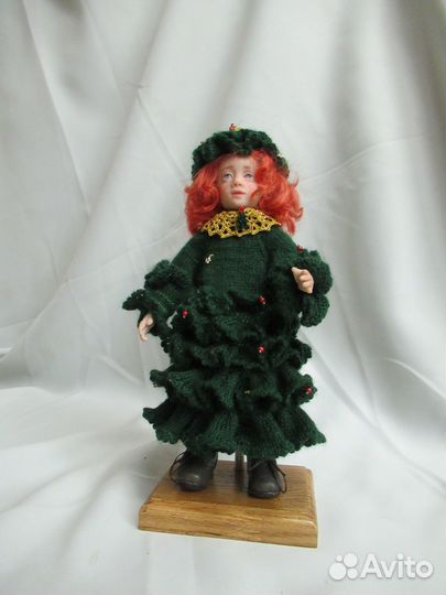 Интерьерная игрушка - девочка-елка