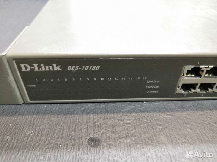 Коммутатор D-link DES-1016D