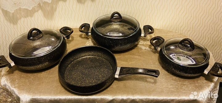 Набор посуды тяжелый новый