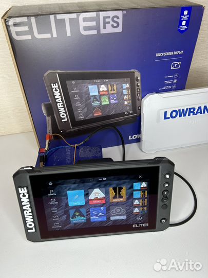 Эхолот lowrance elite 9 fs с датчиком AI 3в1 Ref