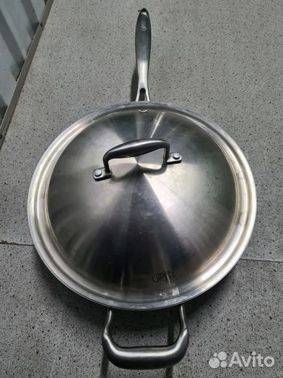 Сковорода-вок из нержавейки Gipfel 32 см/5,2 л