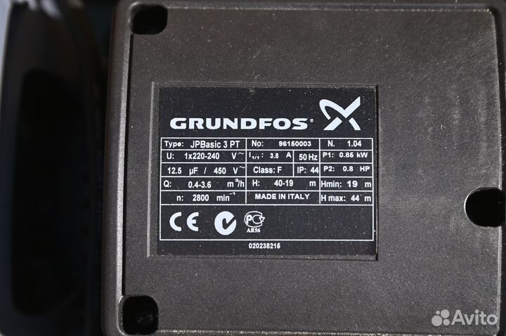 Насосная станция автоматическая Grundfos. Италия