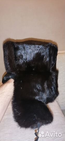 Норковая шапка мужская ушанка