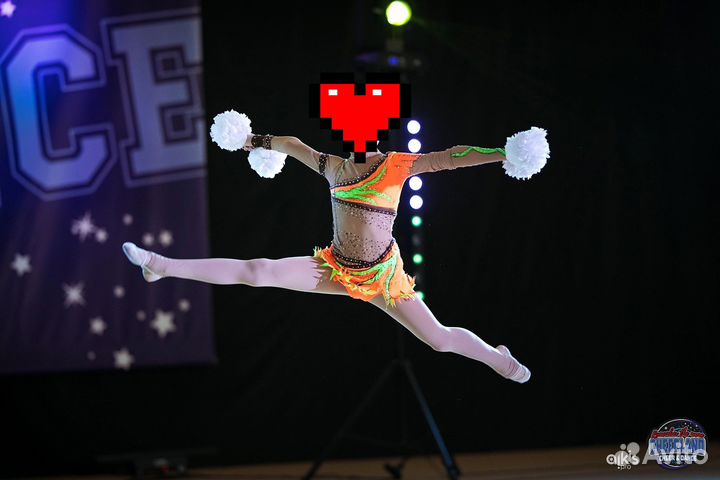 Купальник для гимнастики, чирлидинга, танцев