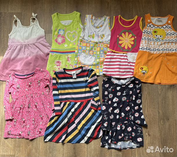 Платья для девочки пакет вещей 98 см 3 года