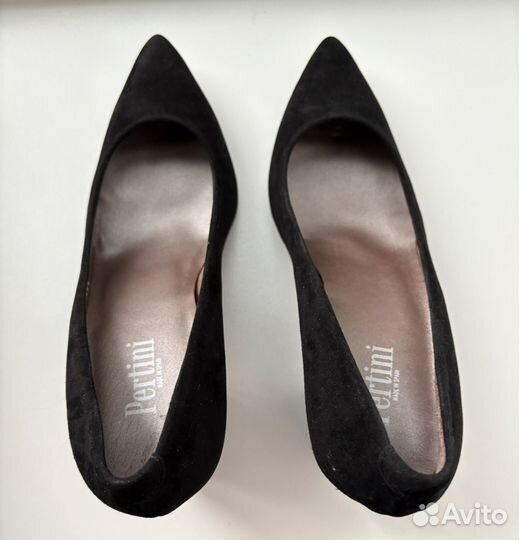 Туфли Pertini, натуральная замша, новые, 38.5