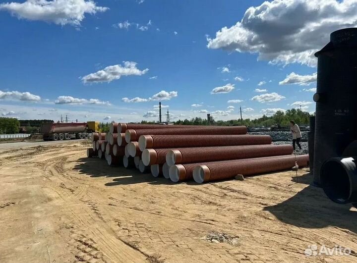 Труба для стоков рыжая 160/136