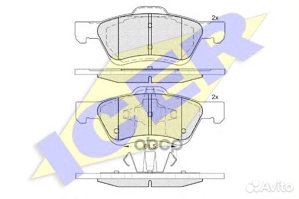 Колодки торм.диск. Maverick Tribute 182030 Icer