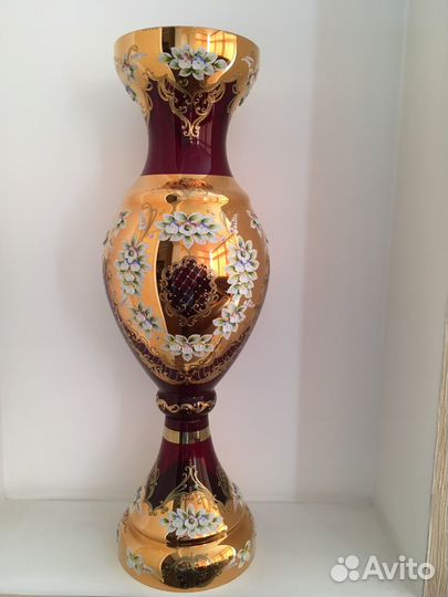 Хрустальная ваза чехия Богемия