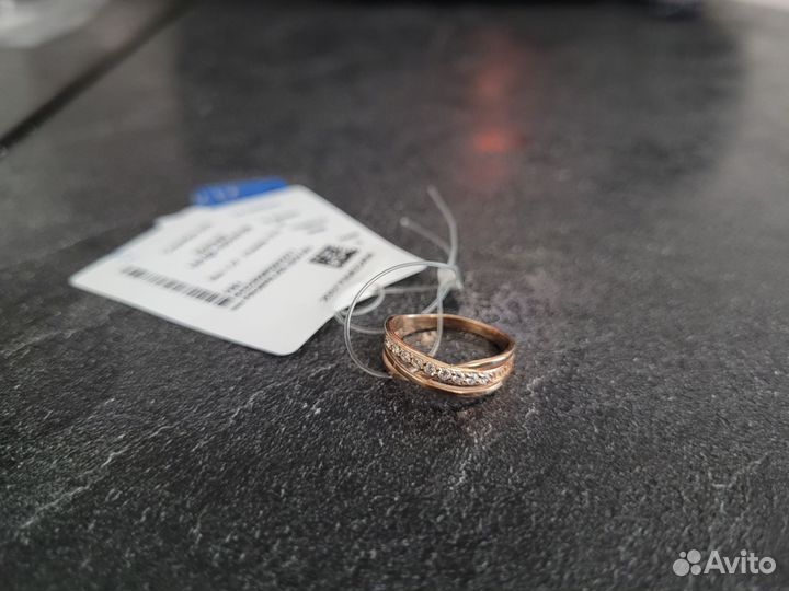 Кольцо серебро 925 проба позолоченные