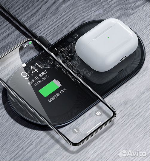 Беспроводное двойное зарядное устройство Baseus