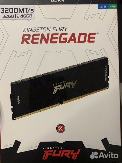 Оперативная память ddr4 16gb Kingston fury 2 шт