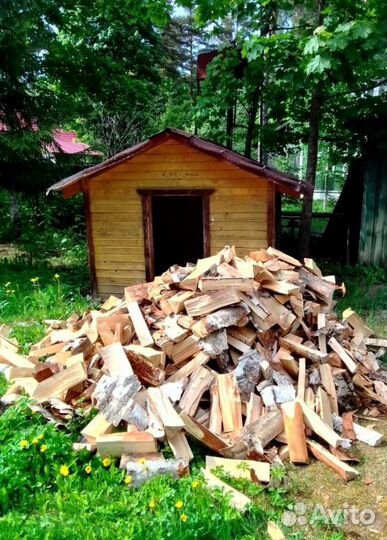 Дрова колотые сухие