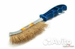 Щетка металлический ворс с пластиковой ручкой Серв