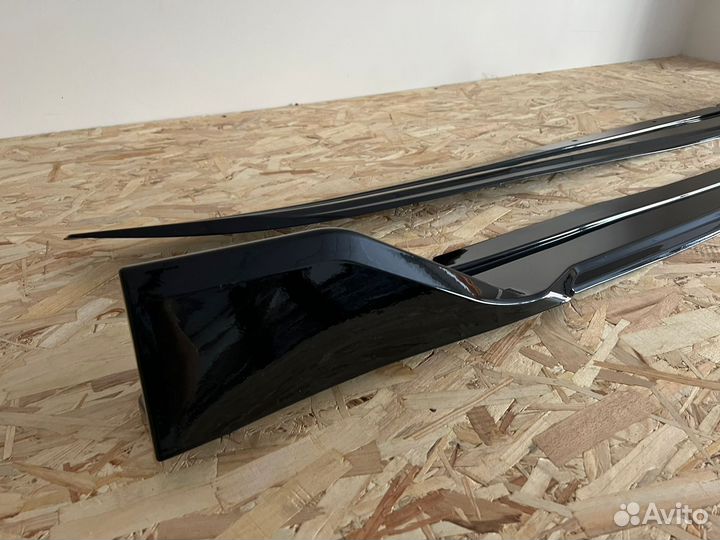 Лезвия под пороги глянец короткие Бмв X3 G01 G02