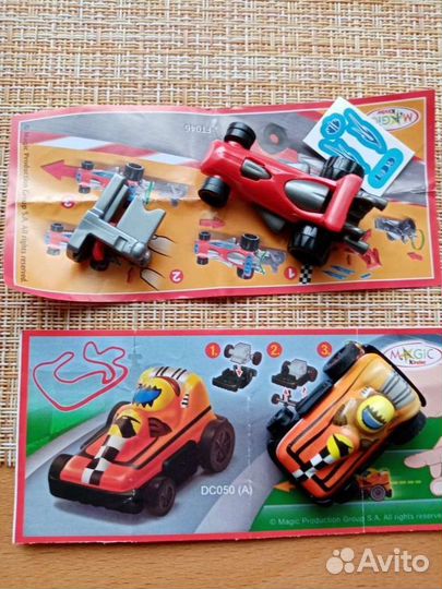 Машинки из киндер сюрприза