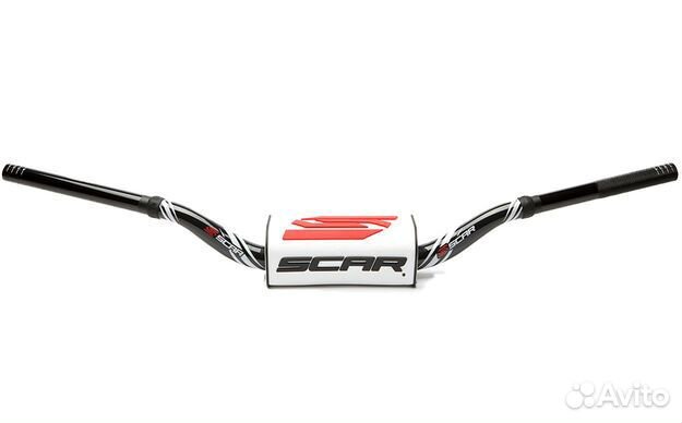 Руль scar O2 28.6 (1 1/8) RC style / S9112BK-WH