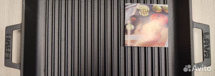 Сковорода Гриль с ручками 32х26, Чугун Lava (Лава)