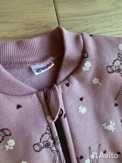 Комбинезон из футера с начесом (68 и 74)