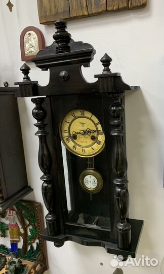 Часы настенные с боем 19 век. Paris
