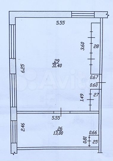 Офис, 48 м², продам