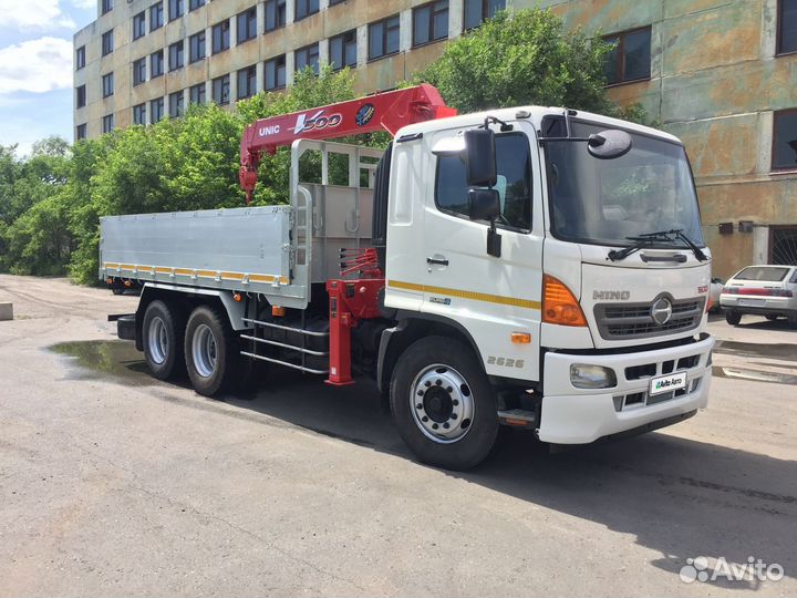 Бортовой грузовик Hino 500 (Ranger) с КМУ UNIC, 2013