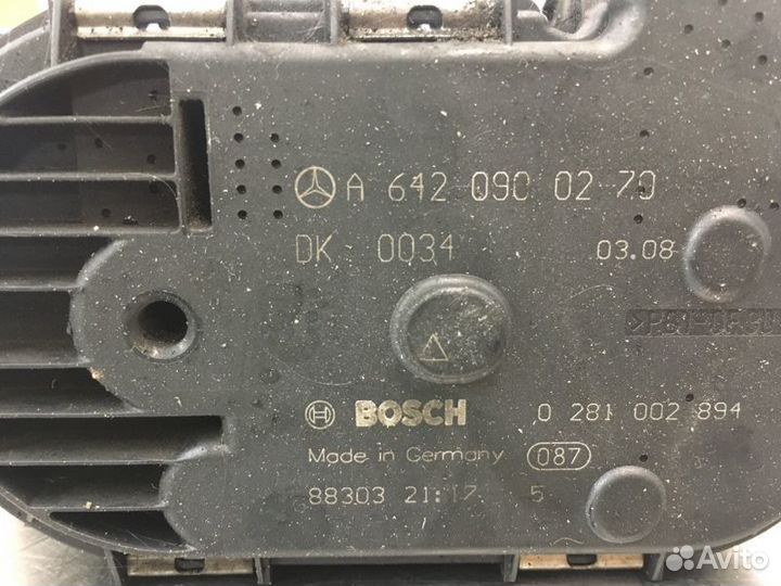 Заслонка дроссельная Mercedes S-Class W221 OM642