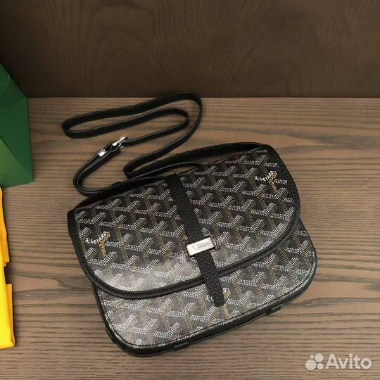 Мужская сумка Goyard Belvedere pm черная