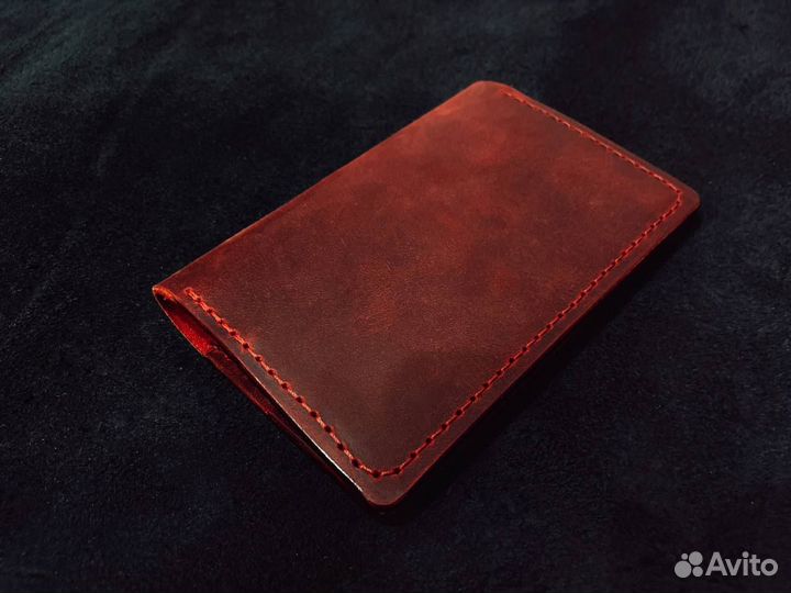 Обложка на паспорт натуральная кожа ручная работа