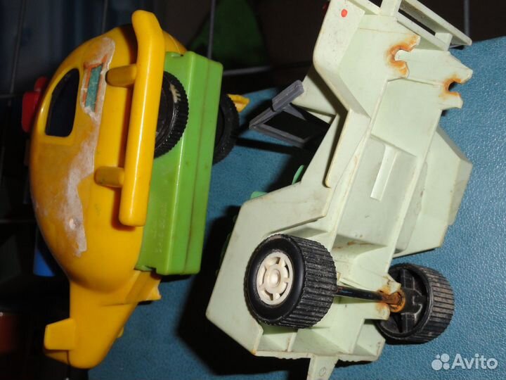 Военная машинка и вертолёт, СССР, 2шт, на запчасти