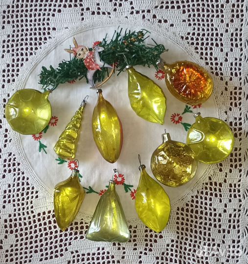 Ёлочные игрушки полульдинки набор