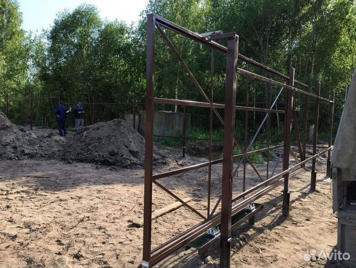 Винтовые сваи теплица