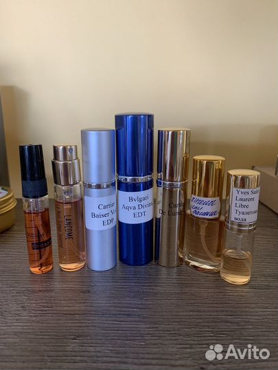 Отливанты, оригиналы Bvlgary, Lancôme, Cartier