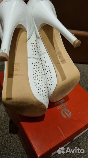 Белые туфли свадебные 38