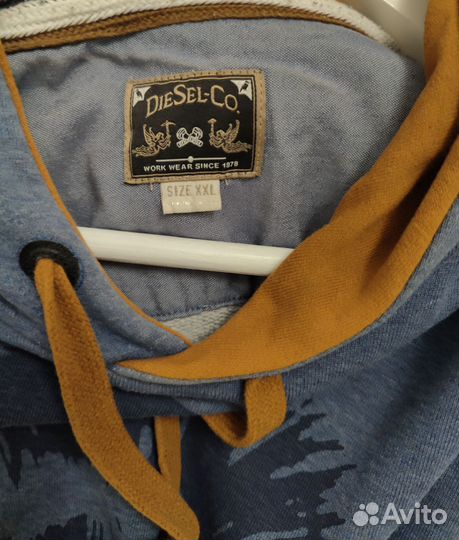 Толстовка Худи Diesel 2xl оригинал