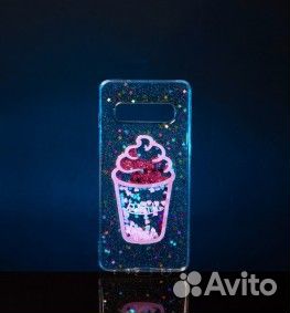 Чехлы силикон-блестки на Samsung серии S