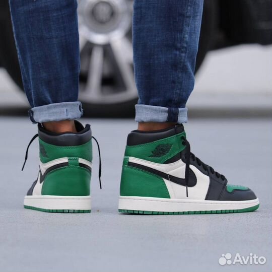 Кроссовки Air Jordan 1 High Pine Green (36-45)