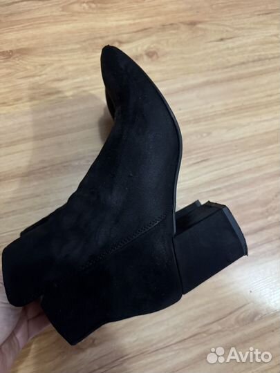 Сапоги ботильоны натуральная замша