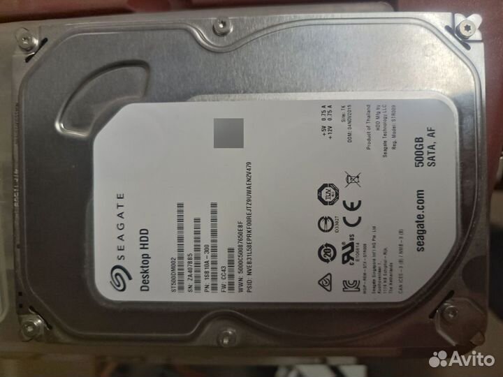 Жесткий диск Seagate 500Гб