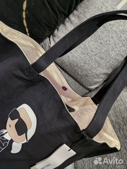 Сумка шопер Karl Lagerfeld с Карлом, оригинал