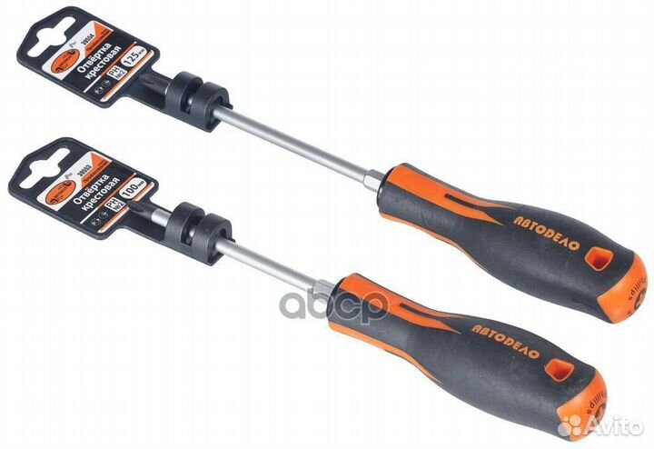 Отвертка крестовая PH2x100 мм Professional Авто