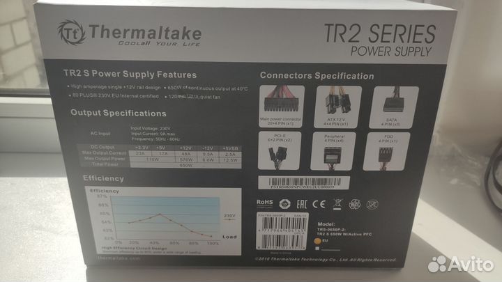 Блок питания Thermaltake tr2 650w