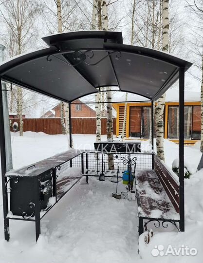 Беседка с мангалом
